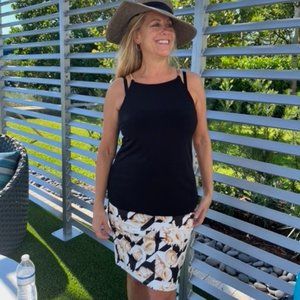 "Skirdle - The Skinny Skirt"...SUMMER HOUNDSTOOTH pattern
